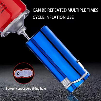 1pc/5pcs Set, Lighter, Butane Lighter, Metal Shell Windproof Lighter, Durable And Portable Lighter, Adjustable Flame Size, Refillable, Suitable For Outdoor Camping, Barbecue, Hiking, Precise Ignition, Valentine'S Day Gift, Wi