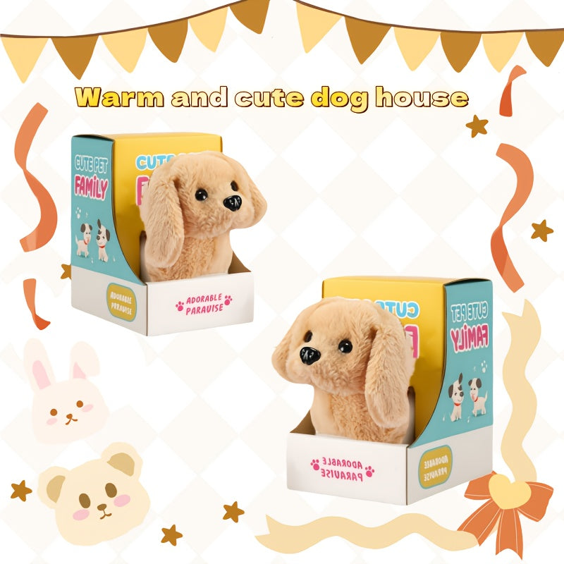 Two Lifelike Robot Puppies, Realistic Puppy Toys That Walk And Make Sounds, Super Cute And Soft Mini Robot Puppies, Perfect for Halloween And Christmas Gifts, Come In A Lovely Gift Box.