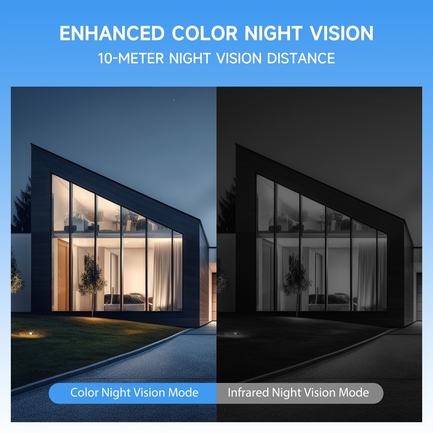 4PC Solar Powered Outdoor Wireless Security Camera 1296P FHD, 3MP FHD Video Resolution Battery Powered CCTV Camera For Home Security Cloud/SD 2.4GHz WiFi AI Motion Detection Spotlight IP65 Waterproof Color Night Vision 2-Way