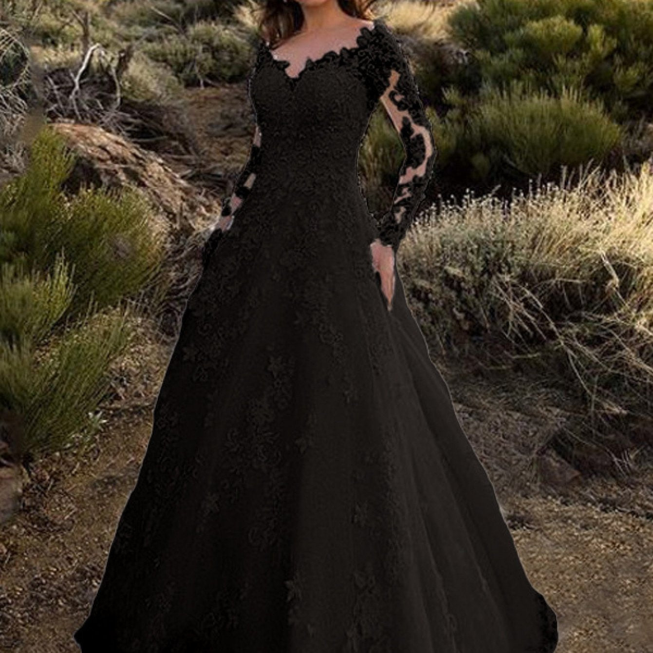 Off Shoulder Wedding Gown Euro Womens Wear Long Sleeve Elegant Design Slim Fit Bridal Dress Statement Outfit for Special Occasions