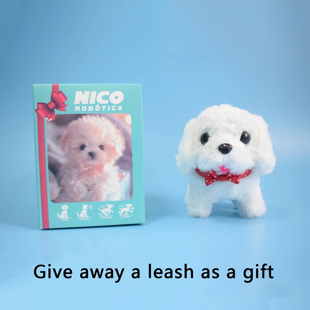 2025 New Robot Dog, Robot Puppy That Acts Like A Real Puppy, - My Realistic Robotic Puppy, Dog Robot for Children, Robot Dog - Walking, Barking, Tail Wagging, Gift a Towing Rope, Birthday Gift