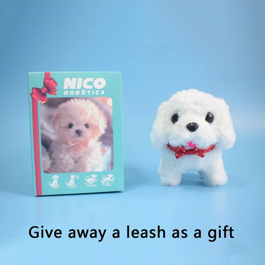 2025 New Robot Dog, Robot Puppy That Acts Like A Real Puppy, - My Realistic Robotic Puppy, Dog Robot for Children, Robot Dog - Walking, Barking, Tail Wagging, Gift a Towing Rope, Birthday Gift