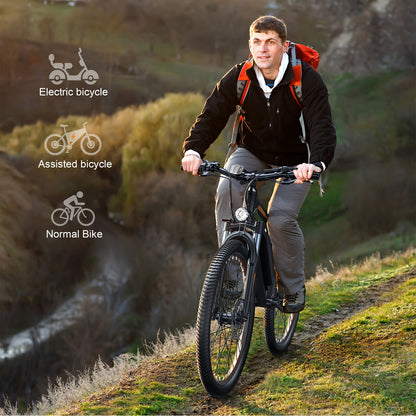 27.5'' Electric Bike for Adults With500W Motor, Up to 50 Miles School Ebike with 48V 500WH Removable Battery, Electric Mountain Bike, 20MPH Adults Electric Bicycle with LCD Display, 21 Speed