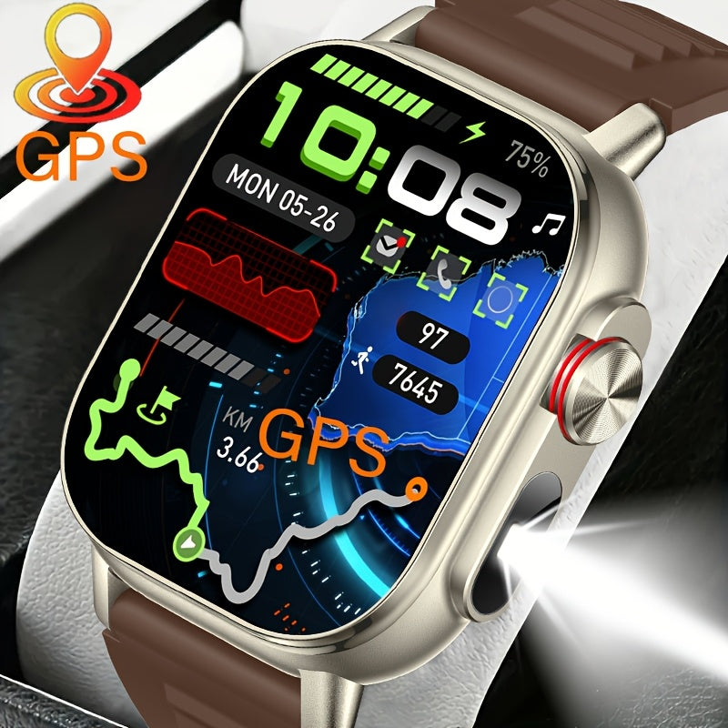 COIUSOR New 2, 01-inch GPS Smartwatch, GPS Positioning + IPS High-Resolution Display, Wireless Call Syncing SMS Reminder, GPS L1+L5 Dual-Frequency Positioning, Compass, Altitude, Barometric Pressure, High Quality, 3D Dly Vide