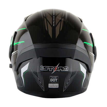 MOTORCYCLE MODULAR FULL FACE HELMET FLIP UP DUAL VISOR HELMET