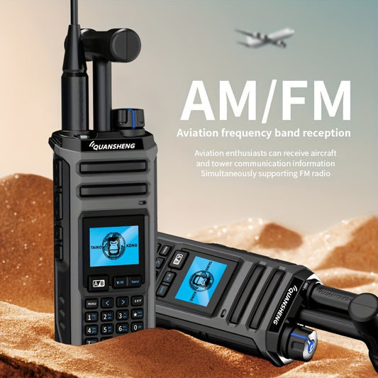 Quansheng UV-TK11 Dual Band Walkie Talkie - 10W High Power Two-Way Radio with NOAA Weather Alerts, 999 Channels, Type-C Charging & Battery, Global Intercom Compatible, Long Range Communication for Outdoor, Hiking, Emergency,