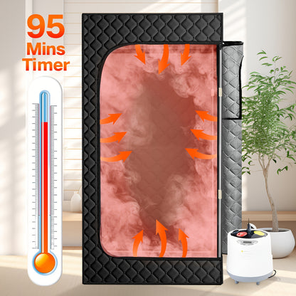 Sauna Box, Portable Steam Sauna Tent for Home, Personal Sauna Room with Remove Control, At for home Sauna Full Body, 1200W 3L, for Women, Portable Sauna, Sauna Accessories, Infrared Sauna Tent, Sauna Pillow, Portable Infrared