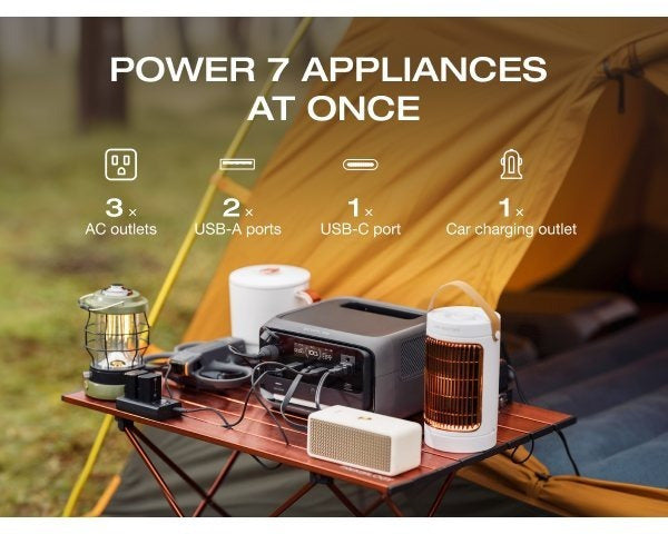 EcoFlow River 3 Plus Portable Power Station with 60W Portable Solar Panel, 286Wh LiFePO4 Battery, 3 Up to 1200W AC Outlets, <10 MS UPS,1Hr Fast Charge, <30dB Ultra-Quiet Solar Generator for Camping/RV