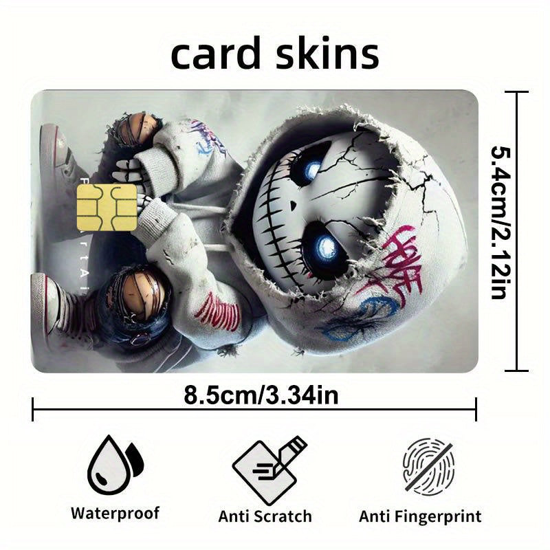 A Set of 1 Item Featuring 2 Styles And Another Set with 4 Styles of Thick Matte Credit Card Decorative Stickers. Suitable for Credit Cards, Bank Cards, Bus Cards, And Removable Self-Adhesive Decorative Stickers.
