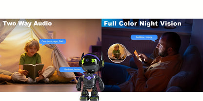 4MP QHD Pets & Baby Camera Monitor, Indoor Security Camera 5G&2.4GHz WiFi Robot Camera, 360° Panoramic Night Vision, 2-Way Audio, Motion Detection Alerts, Pet Camera Indoor With Phone App, Alexa Compatible, Dog Cat Camera, W