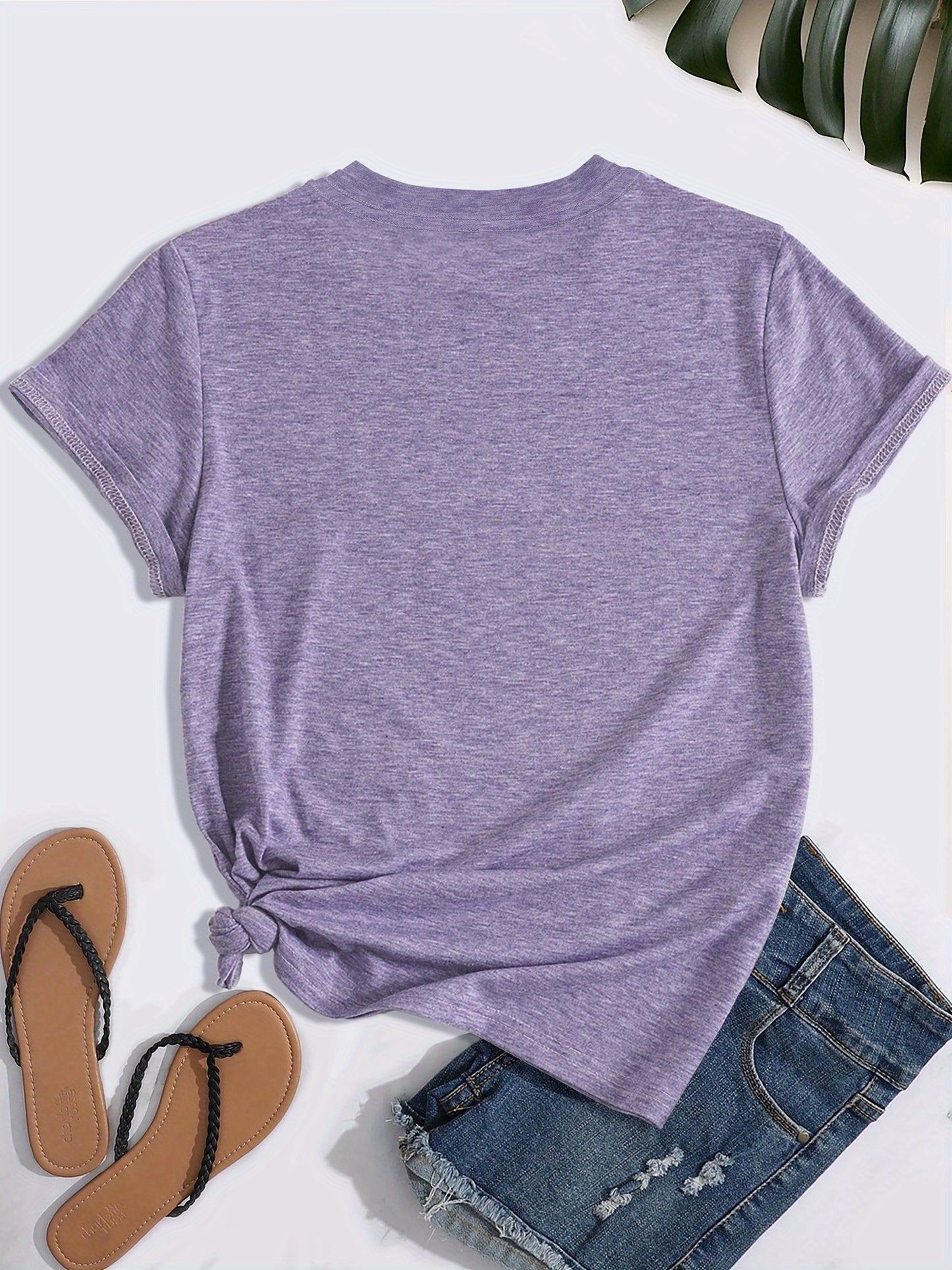 Women'S Casual "Hustle" Graphic Tee - Red Short Sleeve Round Neck T-Shirt with White Artistic Lettering, Lightweight Polyester Blend, Relaxed Fit for Spring & Summer, Casual Summer Wear | Comfortable Fit
