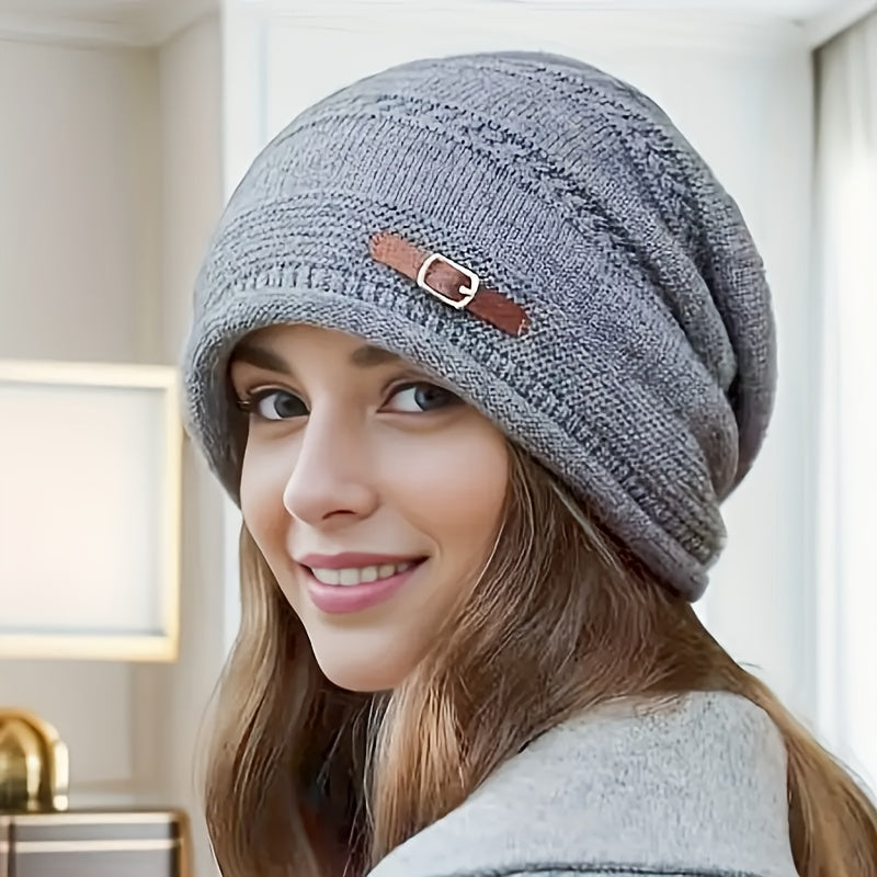 Warm Beanie Hat - Lightweight Winter Cap with Adjustable Buckle Closure, Soft Stretchy Beanie for Men & Women, Outdoor Activities, Christmas, Halloween, New Year'S - (Hand Washable) - Ideal Gift for Mother's/Father'S Day, Fes