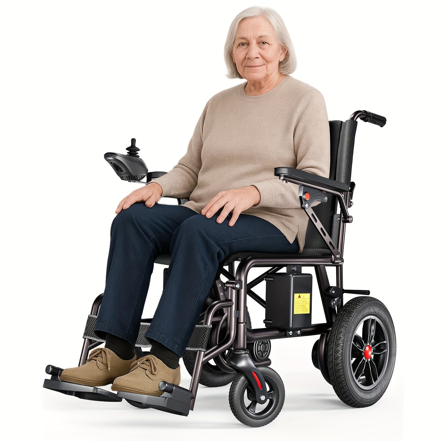 [Extended Range & Portable Folding]HOMYKING Electric Wheelchair For Adults & Seniors | 15-Mile Long Range + All-Terrain Capability | One-Button Compact Fold - The Ultimate Mobility Solution (Premium Black)