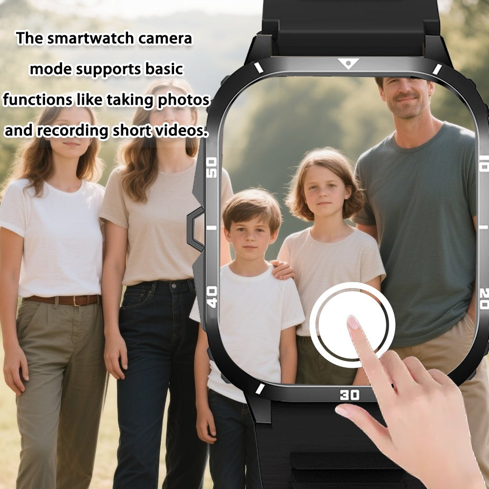 [GREENPORT Smartwatch 2025] GREENPORT Smartwatch 2025 | Call/Answer, LED Display, Weather, Pedometer, Fitness Tracker | USB Rechargeable, Android & iPhone Compatible, Men & Women, Holiday Gift, Sports Watch, Digital Display,