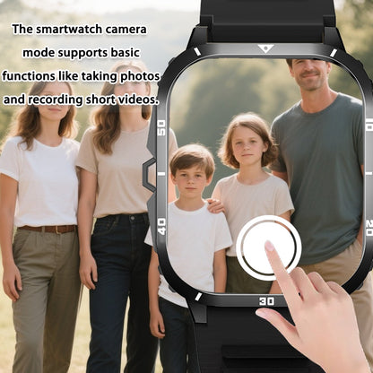 [GREENPORT Smartwatch 2025] GREENPORT Smartwatch 2025 | Call/Answer, LED Display, Weather, Pedometer, Fitness Tracker | USB Rechargeable, Android & iPhone Compatible, Men & Women, Holiday Gift, Sports Watch, Digital Display,