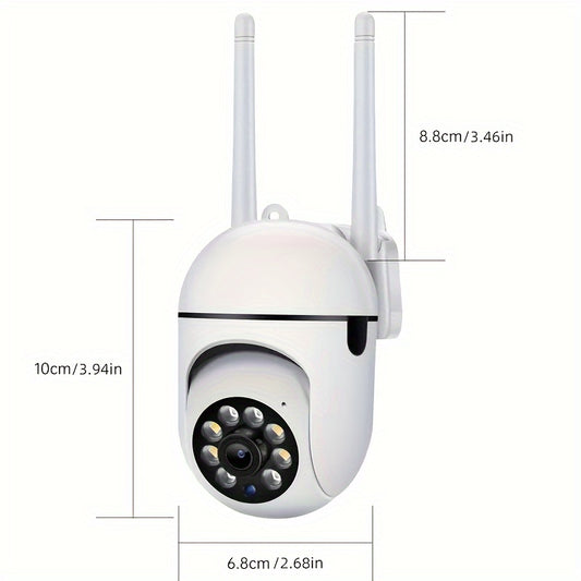 JOOAN 1080P WiFi Smart Home Security Camera with PTZ, Color Night Vision, Two-Way Audio, Auto Tracking, Motion Detection, Indoor/Outdoor Use, USB Powered, Wall-Mounted, Pet Interaction Monitoring, Mobile Intercom, Indoor Surv