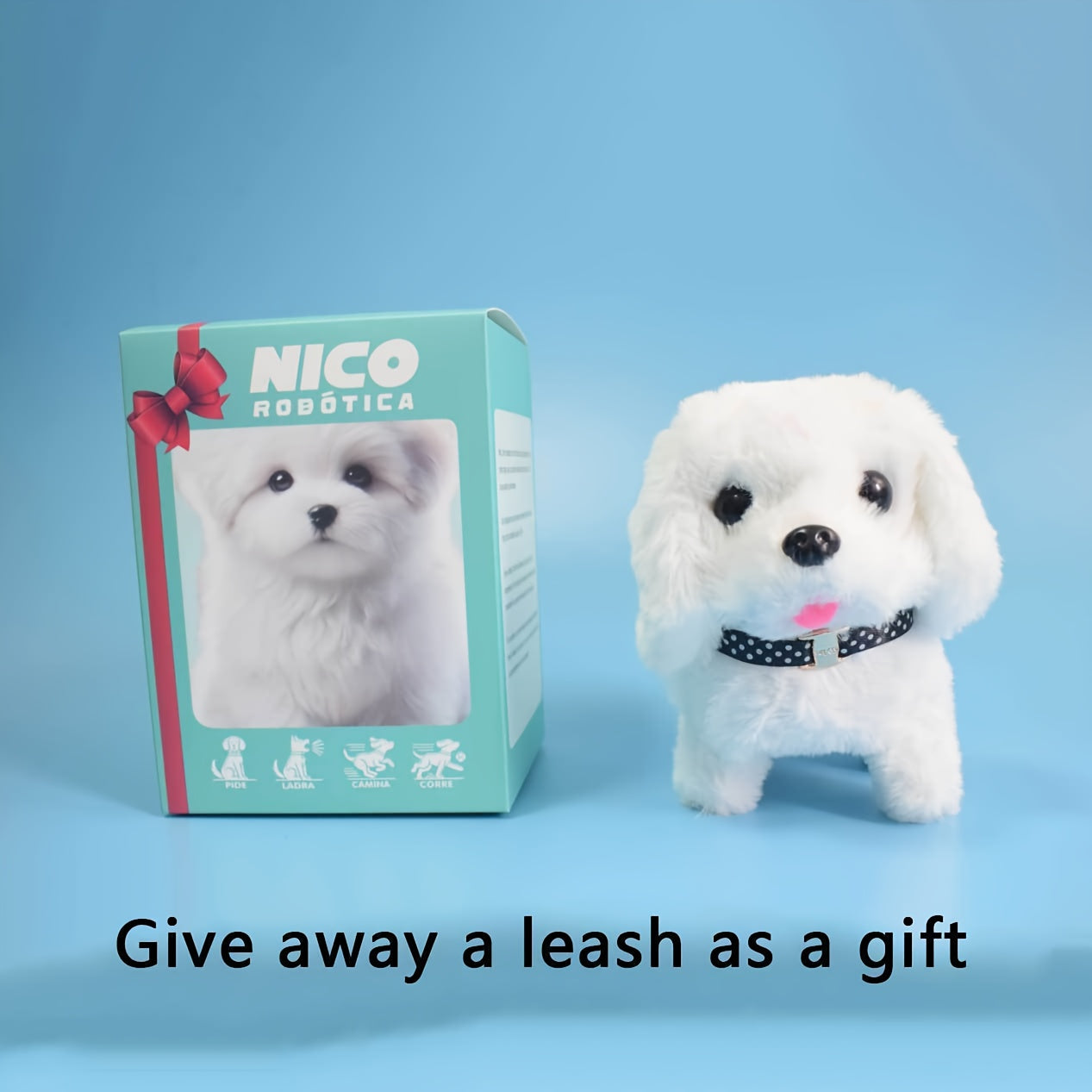 2025 New Robot Dog, Robot Puppy That Acts Like A Real Puppy, - My Realistic Robotic Puppy, Dog Robot for Children, Robot Dog - Walking, Barking, Tail Wagging, Gift a Towing Rope, Birthday Gift