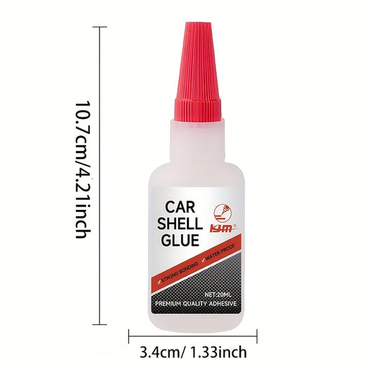 KJM Heavy-Duty Plastic Adhesive Glue Suitable for Car Bumper Repair, Liquid Bonding Agent for Auto Body Parts, Crack Fix & Resin Glue for Plastic Panel Fix, DIY Vehicle Maintenance, Compatible for Bumper, Mirror Base & Panel