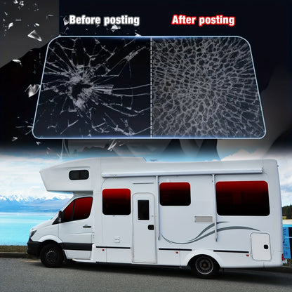 RV Dual tone Gradient Thermal Insulation Film - Explosion proof, Color Contrasting Car Solar Sunshade - Suitable and Easy to Install PET Material Accessories Window Sticker Kit Window Film Suitable for RV RV Glass and Home Wi