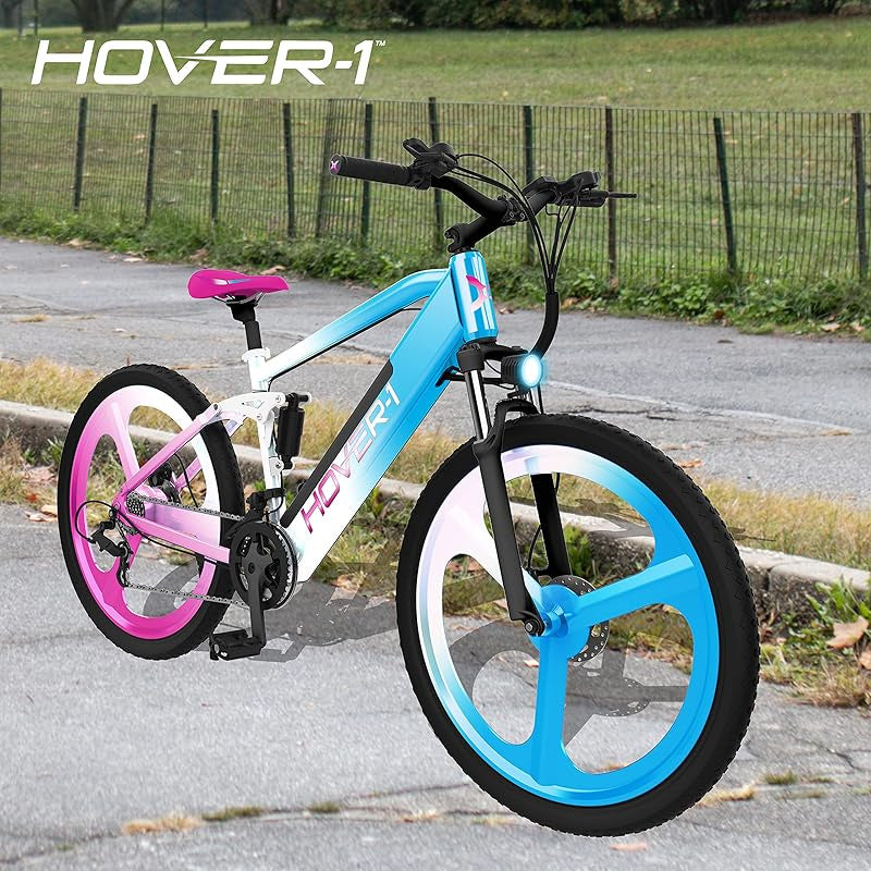 Hover-1 Instinct Electric Bike with 350W Motor, 18 mph Max Speed, 26” Tires, and 40 Miles of Range E Bike for Adults & Teens