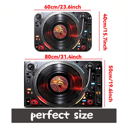 One Piece of Music Player Door Mats Made of 700Gsm, Featuring a Non-Slip Design Suitable for Bathrooms. This Microfiber Rug Is Absorbent And Machine Washable, Perfect for Bedrooms, Living Rooms, Entrances, Camping, Picnics, A