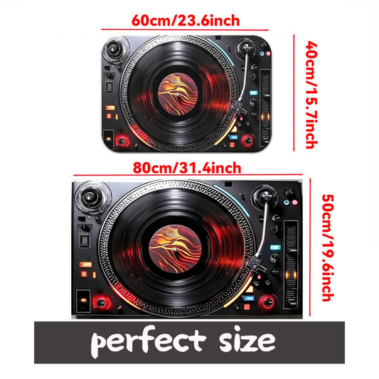 One Piece of Music Player Door Mats Made of 700Gsm, Featuring a Non-Slip Design Suitable for Bathrooms. This Microfiber Rug Is Absorbent And Machine Washable, Perfect for Bedrooms, Living Rooms, Entrances, Camping, Picnics, A