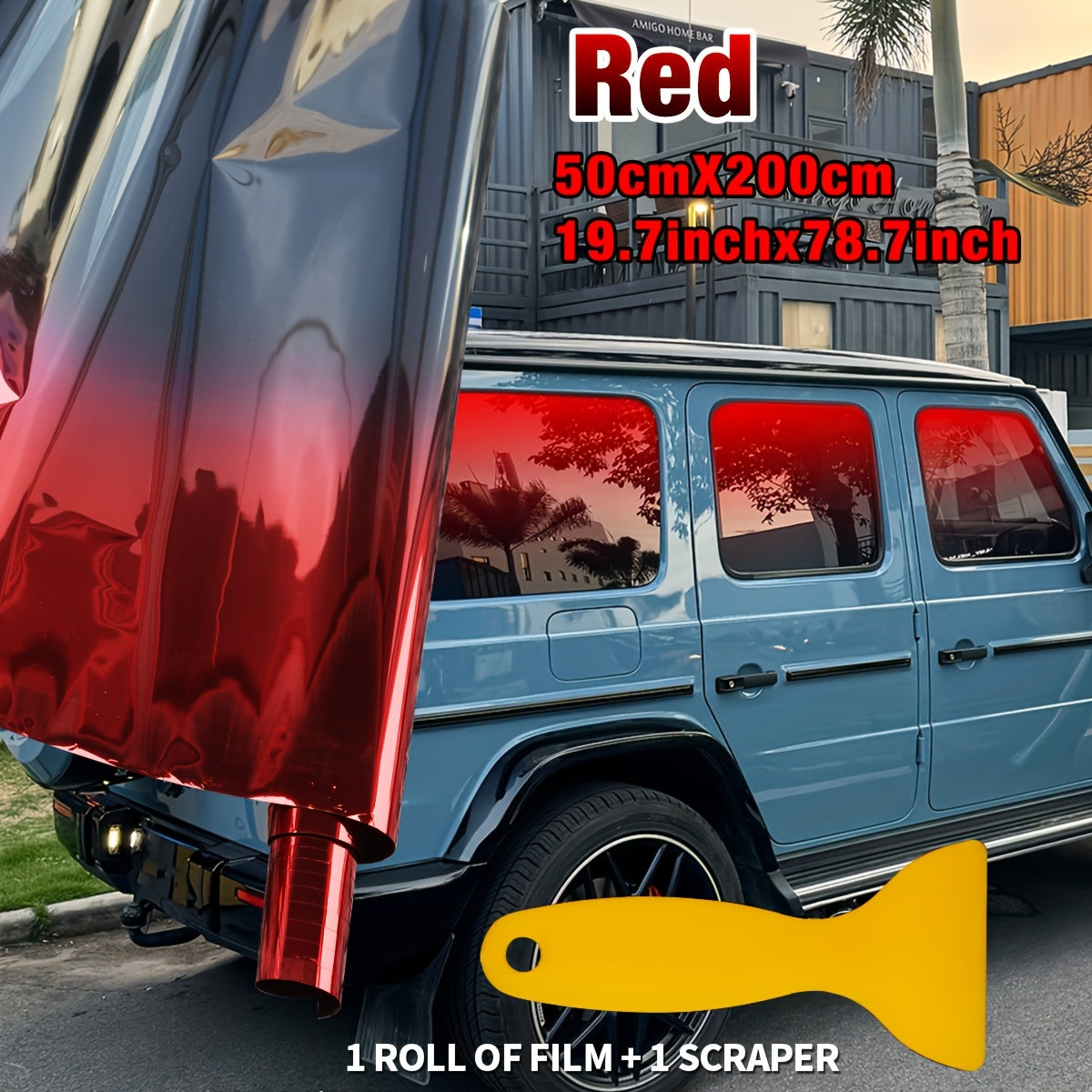 RV Dual tone Gradient Thermal Insulation Film - Explosion proof, Color Contrasting Car Solar Sunshade - Suitable and Easy to Install PET Material Accessories Window Sticker Kit Window Film Suitable for RV RV Glass and Home Wi
