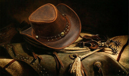 Men and Women Brown Genuine Leather Cowboy Western Hat – Classic Western Hat for Outdoor Adventures, Rodeo, Ranch, Country, Hiking, Travel, Festivals, Camping, Road Trips, Horse Riding, Costume, Halloween Parties – Stylis
