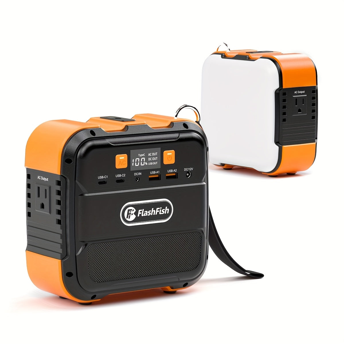 Flashfish 200W Portable Power Station, 45000mAh Solar Generator with // Outlets, Lithium Battery Pack for CPAP, Camping, Home Emergency Backup, Solar  Compact & Lightweight Design,F Overload & Overheat, 166Wh Capacity, 110V-1