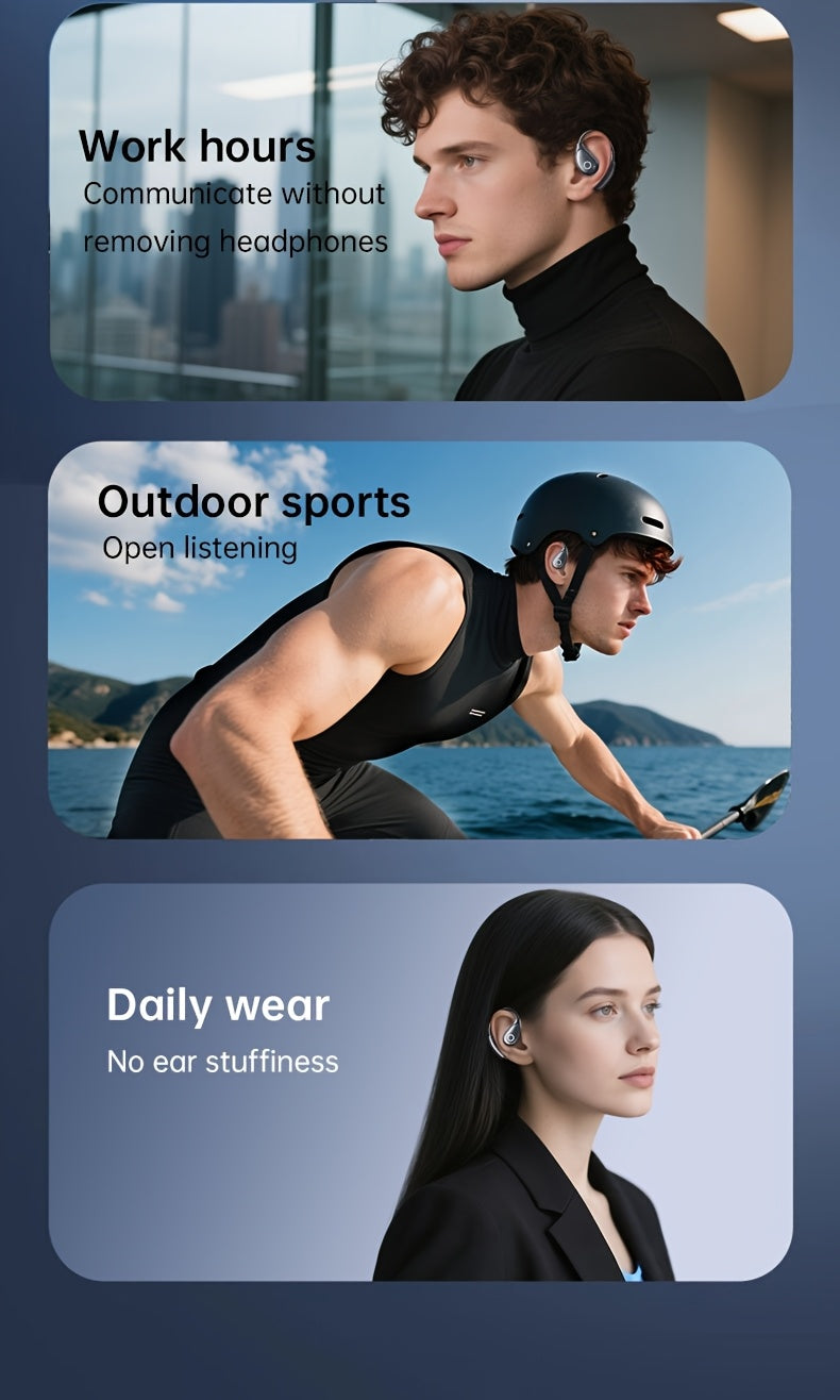 TWS Wireless Headphones, Noise Cancelling In-Ear Design, Lightweight Touch Control Long Battery Life HIFI Sound, Compatible with iOS/Android, Ideal Gift for Calls Sports & Running