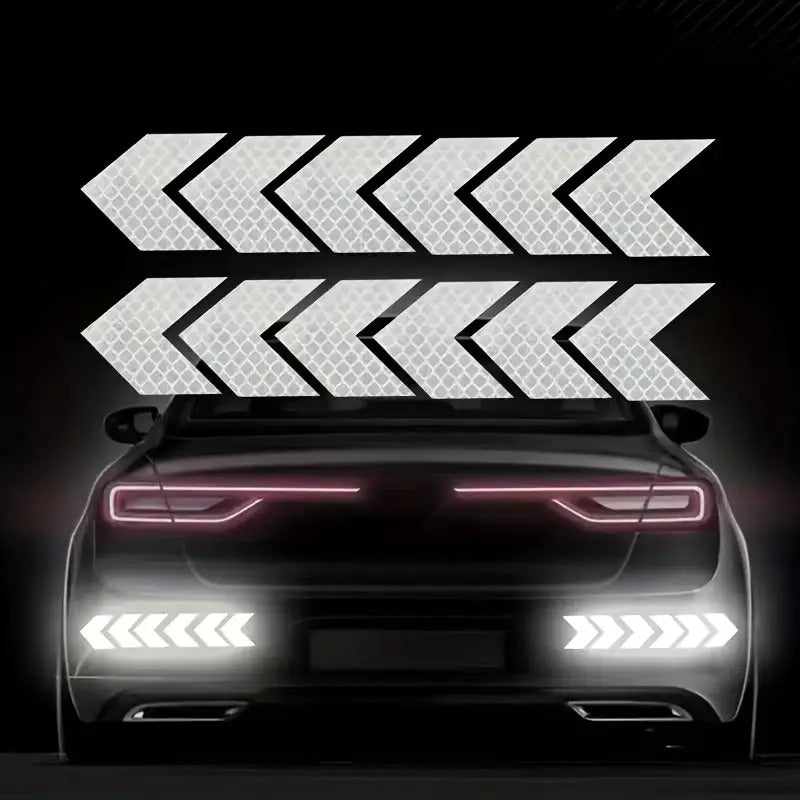 48pcs Set of Waterproof Reflective Arrow Stickers for Cars, RVs, Motorcycles, and Bicycles - Universal Nighttime Warning Decals, Car Decals, Christmas Gift, Car Decal Red Green, Car Accessorie, Reflective Sticker, Car Sticker