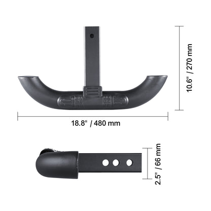 VEVOR Hitch Step for 2" Receiver Universal Trailer Tow Rear Bumper Guard Steel Arrow/elbow type