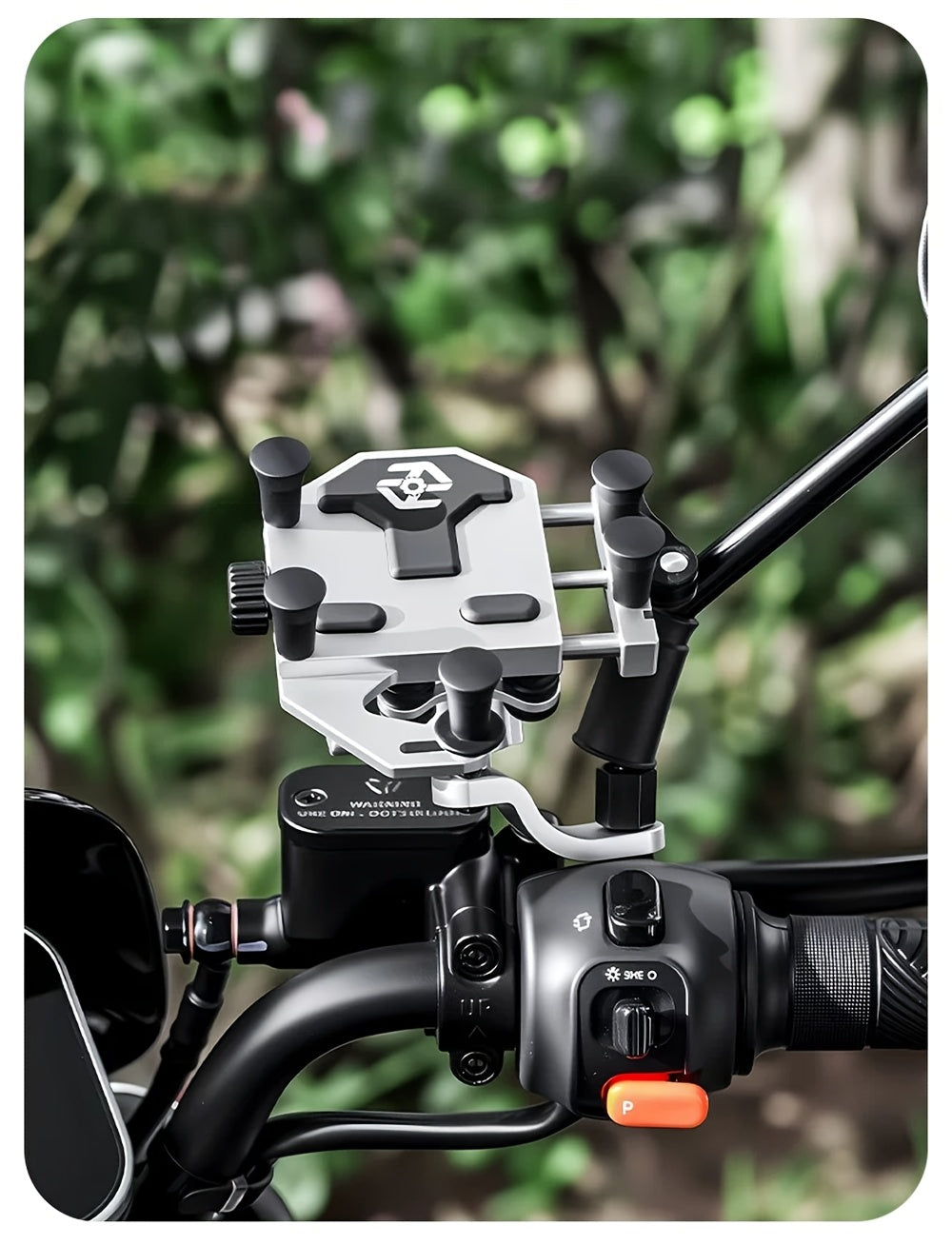 [Riding Phone Bracket] Outdoor Riding Bracket, Motorcycle Mobile Phone Navigation Bracket, Can Rotate 360°, Shock Absorption And Anti Shake, Electric Bicycle Takeaway Bracket, Car Delivery Knight Special Fixed Bracket, Multi
