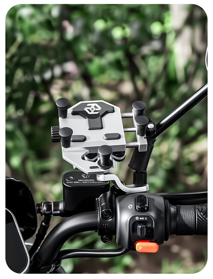 [Riding Phone Bracket] Outdoor Riding Bracket, Motorcycle Mobile Phone Navigation Bracket, Can Rotate 360°, Shock Absorption And Anti Shake, Electric Bicycle Takeaway Bracket, Car Delivery Knight Special Fixed Bracket, Multi