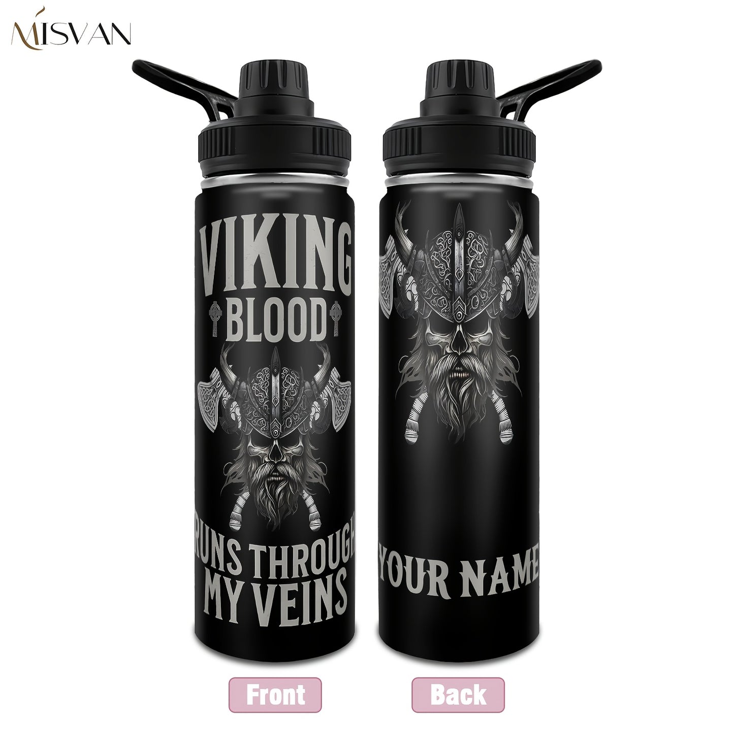[Custom] 1pc, Beautiful and Personalized Print. 20oz, 22oz, 40oz Steel Insulated Bottle Cups with Lids. Drinkware for Summer and Winter. Outdoor Travel Sports Accessories. The Best Gift for Mother's Day, Father's Day, Other F