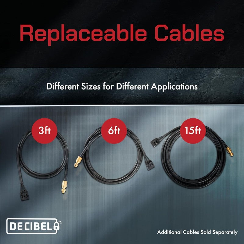 Decibel 3ft Anti Theft Cable Lock with 100dB Loud Alarm Security Lock for Outdoor Gear Power Tools Kayaks Generators