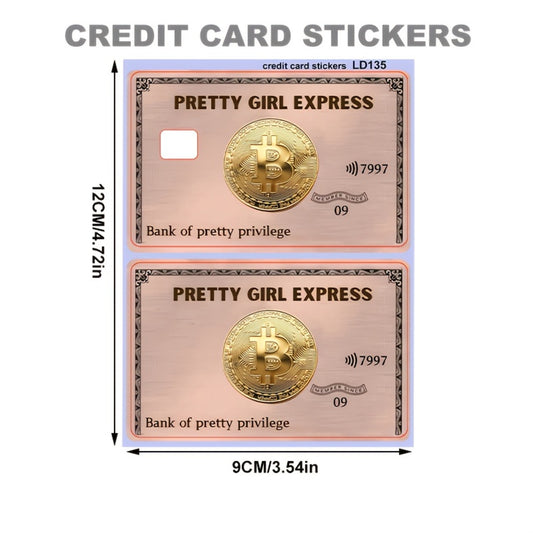 3/6pcs Fun Card Sleeves - Durable PVC Privacy Stickers, Suitable for Credit Cards, Bank Cards, and Transit Passes – Scratch-Resistant Street Style Fashion Accessories, Card Protection, Id Card Cover, Street Fashion Accessor