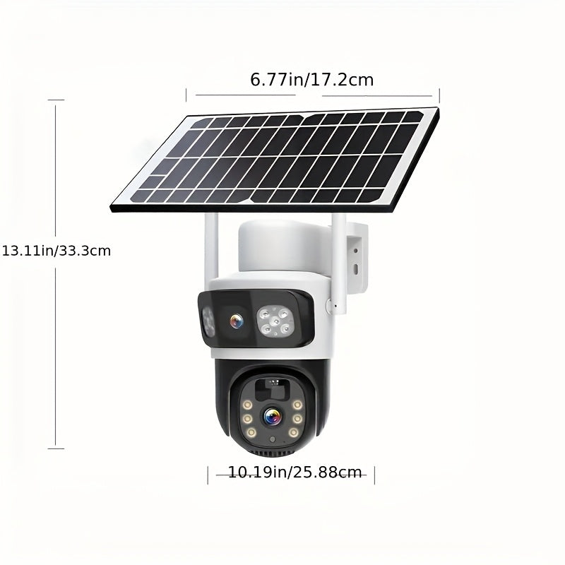 5pcs Solar-powered Security Cameras That See Every Detail For Your House, 314.96inch Ultra HD Crystal Day & Night, 2.4G Long-Range WiFi Never Miss Connection, Smart Night Vision Automatically Active In Dark, Instant 2-Way Tal