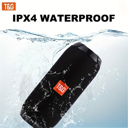 TG117 Portable Wireless Speaker, IPX4, TWS Stereo, Compatible With FM TF USB Insertion Card, Connected To Phone/tablet/TV, Wireless Portable Audio, Electronic Products, Birthday Party Gifts, Thanksgiving, Christmas Gifts
