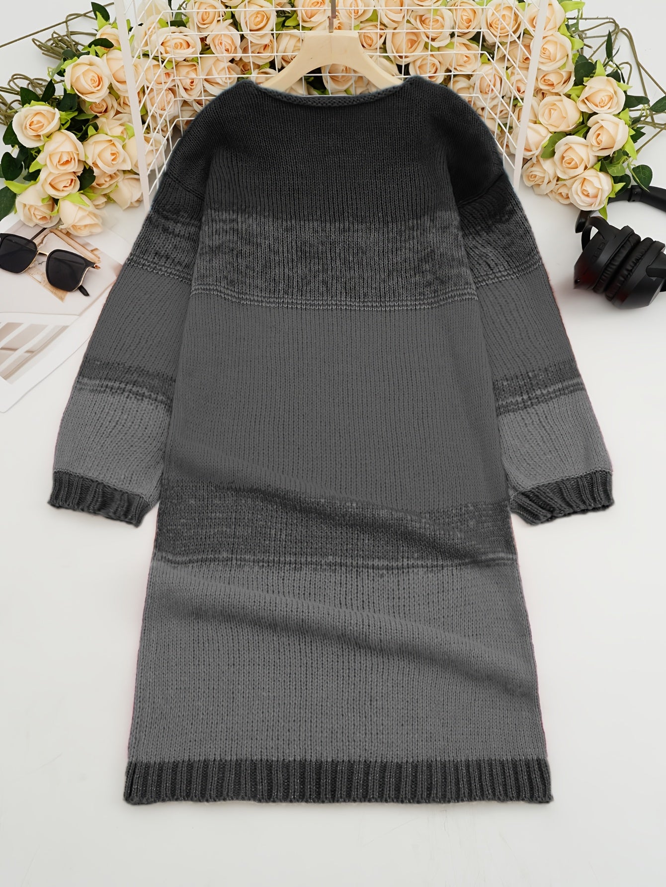 New Arrival Women's Urban Casual Color Block Dress