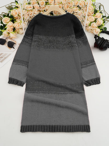 New Arrival Women's Urban Casual Color Block Dress