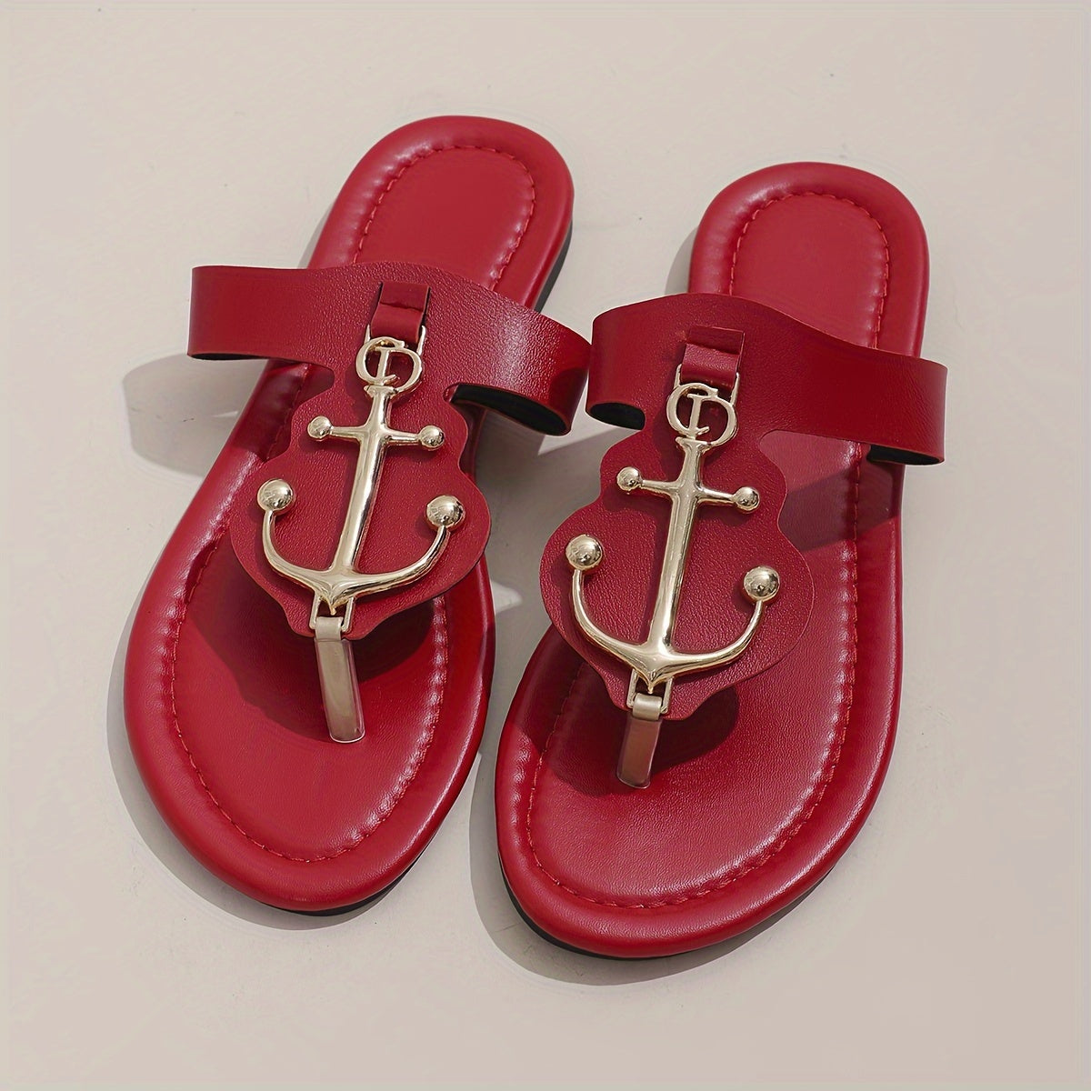 Women's Trendy Slide Sandals, Casual Clip Toe Flat Summer Shoes, Lightweight Slide Sandals