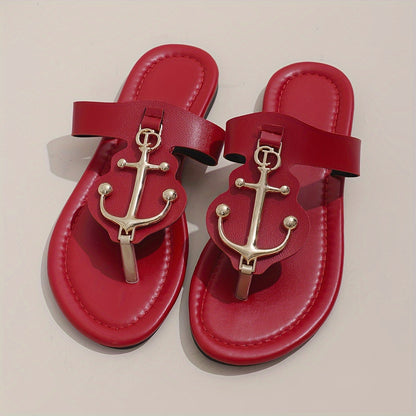Women's Trendy Slide Sandals, Casual Clip Toe Flat Summer Shoes, Lightweight Slide Sandals