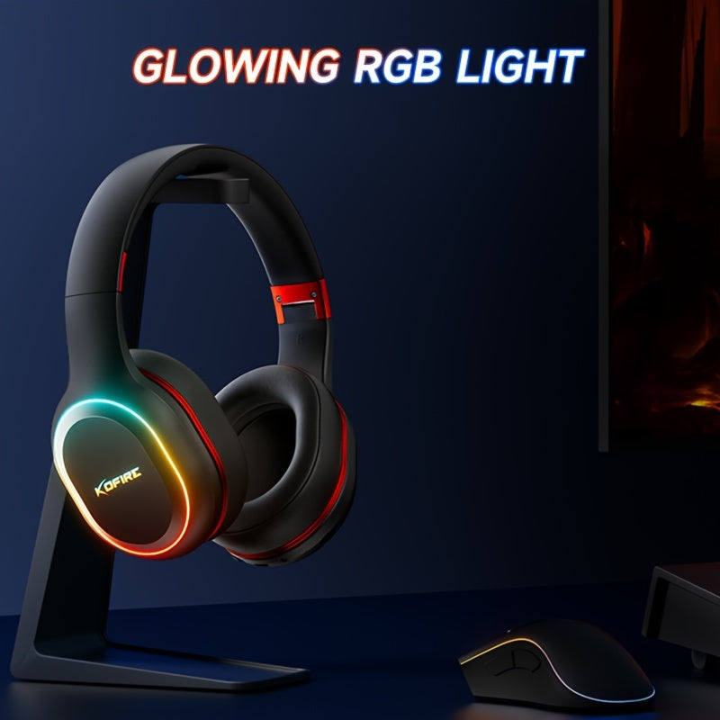 [Wireless Gaming Headset] UG-05 2.4GHz Wireless Gaming Headset | Ultra-Low Latency Technology + Immersive Vibration Feedback | 30H Battery Life Over-Ear Design | Detachable Microphone + High-Speed Wireless Adapter | Dynamic R