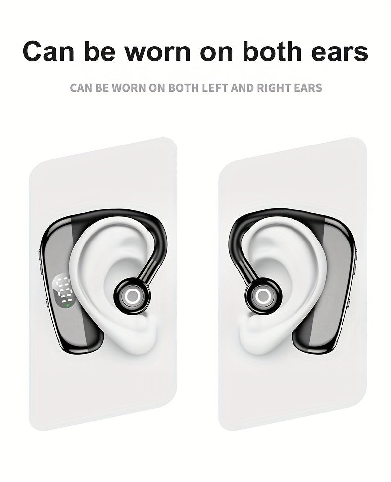 Wireless Headphones with Microphone, Hands-Free Noise Cancelling Earphones for Business & Driving, Wireless Headset with Microphone, Handsfree Noise Canceling Talking Business Driving