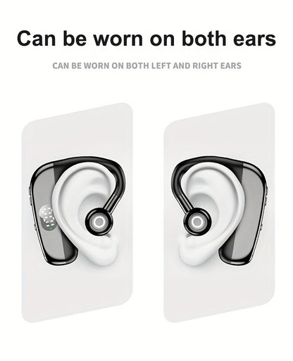 Wireless Headphones with Microphone, Hands-Free Noise Cancelling Earphones for Business & Driving, Wireless Headset with Microphone, Handsfree Noise Canceling Talking Business Driving