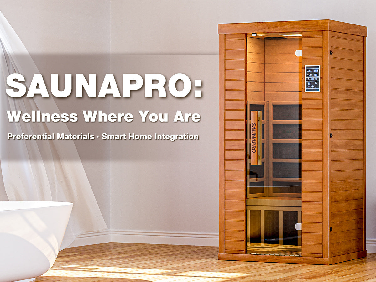 1-Person Sauna Room, Indoor Spectrum Infrared Sauna for Home, Dry Sauna with WiFi/BT Control and 5 Heater Panels, 9-Color Light Therapy, Safe Flame-Retardant Material, Wood Low EMF 1200W/120V Heater, Home Spa and Gym Use