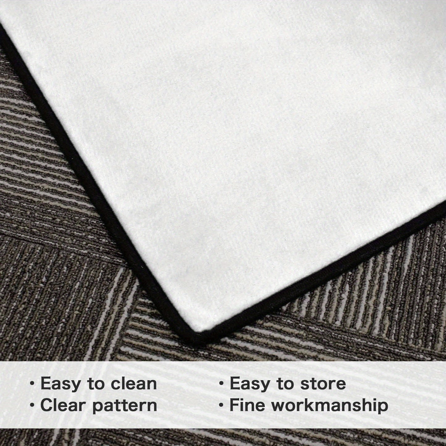 Elegant Musical Note Area Mat - Lightweight, Easy to Clean Polyester Floor Mat with Golden Treble Clef Design for Living Room, Bedroom, Dining Room, Home Office, Bathroom Decor - Perfect Gift for Music Lovers, Music Room Deco