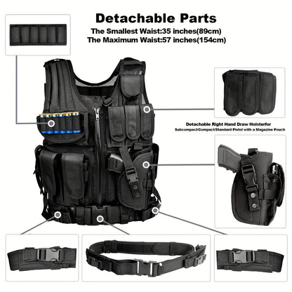 Marmot Upgrade S-XXXXL Tactical Vest 1000D Nylon With Detachable Belt & Subcompact/Compat/normal Pocket