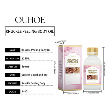 Ouhoe 125ml Body Whitening Essence Oil Deep Moisturizing Armpits Knees Knuckle Joint Peeling Lighten Dark Skin Body Care Essence